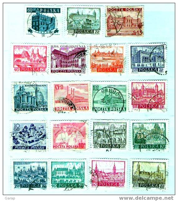 Ti  3- 781	POLOGNE Lot De 19 Timbres - Collections