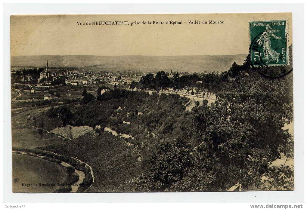 K1 - Vue De NEUFCHÂTEAU Prise De La Route D'Epinal - Vallée Du MOUZON (1909) - Neufchateau