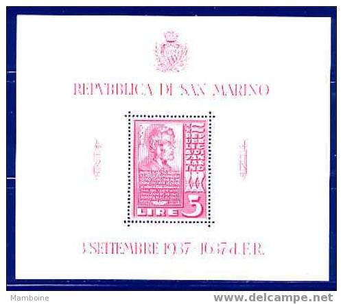 Saint Marin  1938  Bloc N 3 Neuf Sans Trace X X - Hojas Bloque