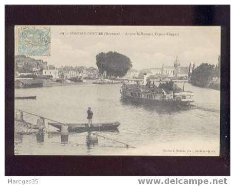 011388 Chateau-gontier Arrivée Du Bateau à Vapeur D´angers édit.malicot N°481 Belle Carte - Chateau Gontier