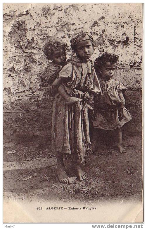 ALGERIE Enfants Kabyles 1905 - Kinderen