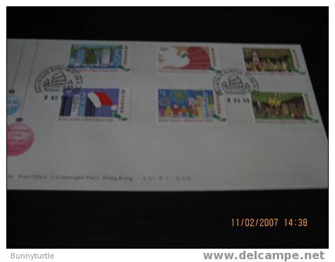 Hong Kong 1990 Christmas FDC - FDC