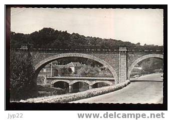 Jolie CP Photo Côtes D'Armor 22 Pontrieux Les Deux Ponts - écrite 26?-11-1961 - Pontrieux