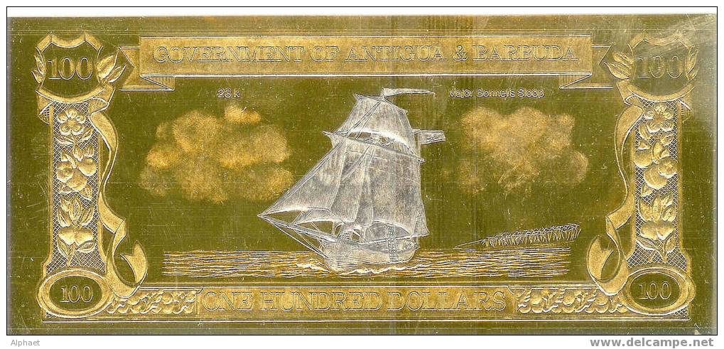 The World´s First Gold & Silver Banknotes - MAJOR BONNET´S SLOOP - Autres & Non Classés