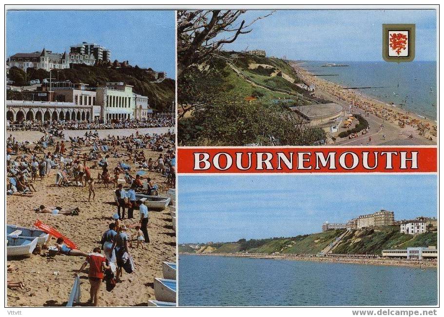 Bournemouth : Greetings From Bournemouth (circulated, 1988) Stamp - Bournemouth (a Partire Dal 1972)