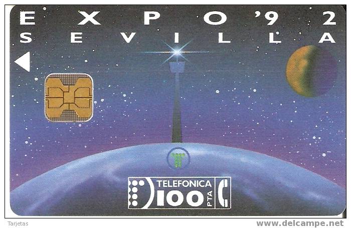 G-004 TARJETA EXPO 92 DE SEVILLA NUEVA-MINT - Conmemorativas Y Publicitarias