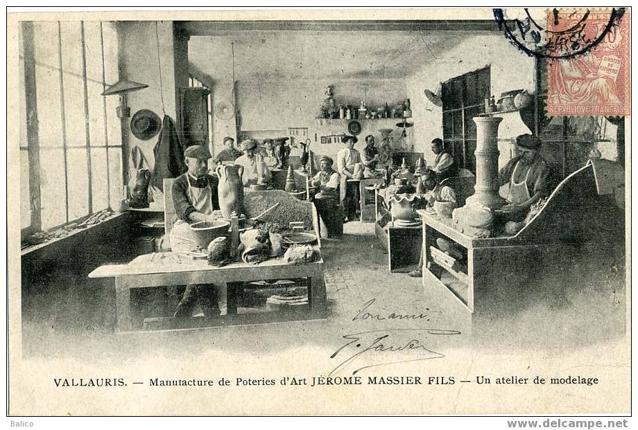 06 - Vallauris - Poterie D'Art Jérome Massier - Atelier De Modelage - Vallauris