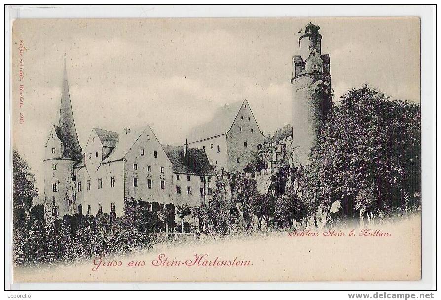 AK STEIN HARTENSTEIN Schloss ExZ*1648 - Hartenstein