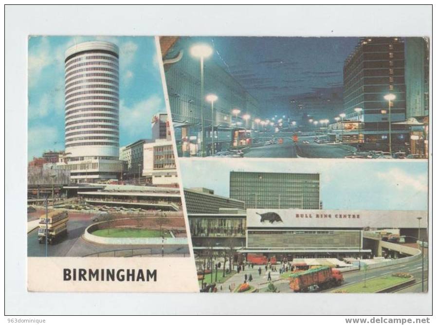 Birmingham - Rotunda - Smallbrook Ringway At Night - The Bull Ring - Birmingham