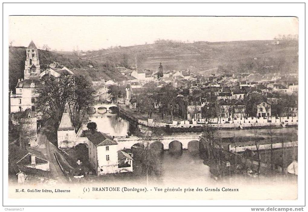 24 - BRANTOME - Vue Générale Prise Des Grands Coteaux - Brantome