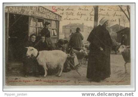 CROQUIS DE FOIRE * *Très Belle CPA Animée, écrite En 1904** - Fairs