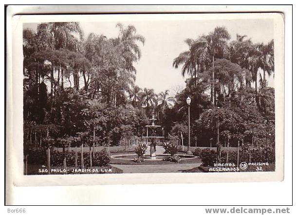 GOOD OLD BRAZIL POSTCARD - SAO PAULO - Jardim Da Luz - São Paulo