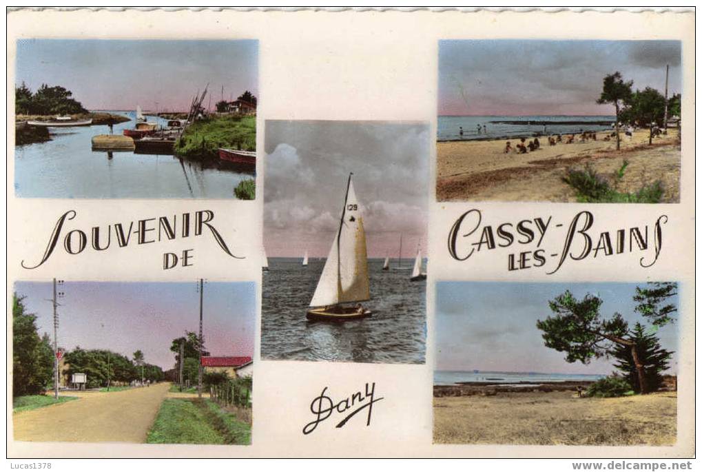 33 / SOUVENIR DE CASSY LES BAINS   /  RARE CPSM  1957 - Altri & Non Classificati