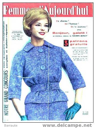 Femmes D´aujourd´hui Du 10/11/1960 N° 810  .Sandra MILO . - Fashion