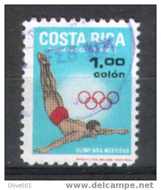 Timbre Du Costa Rica JO De Mexico 1968 Obli - Sommer 1968: Mexico