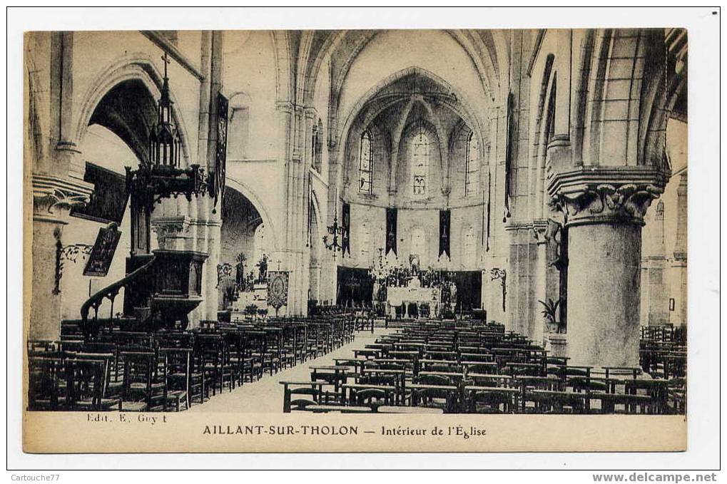 K1 - AILLANT-sur-THOLON - Intérieur De L´église - Aillant Sur Tholon