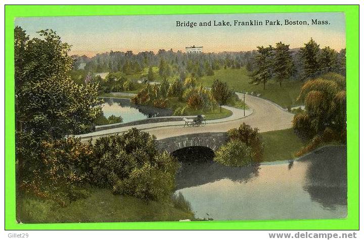 BOSTON, MA - BRIDGE AND LAKE, FRANKLIN PARK - ANIMATED - - Boston