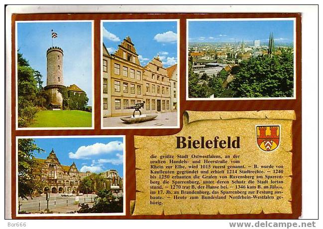 GOOD GERMANY POSTCARD - BIELEFELD - Sendet 1990 ( Stamped ) - Bielefeld