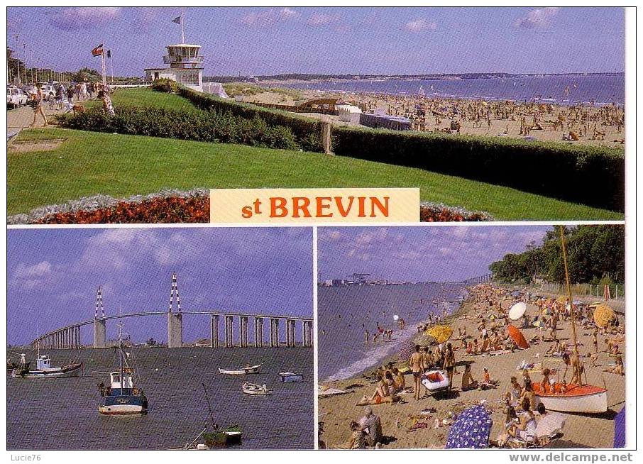 SAINT BREVIN  -  Les Plages Et Le Pont Sur La Loire - N° 746  -  3 Vues - Saint-Brevin-l'Océan