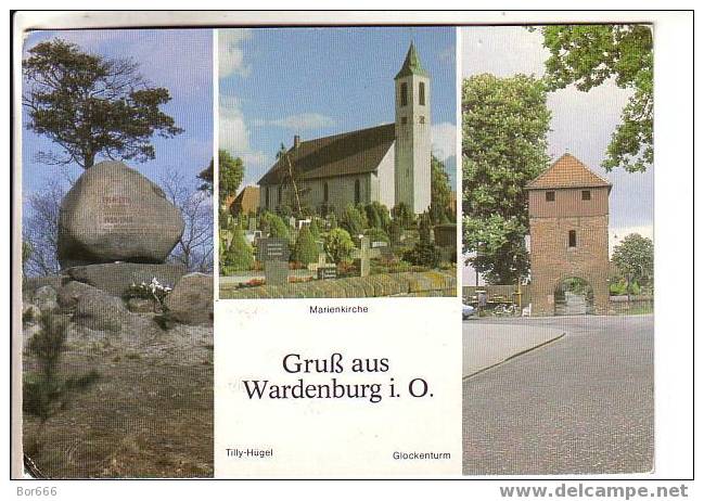 GOOD GERMANY POSTCARD - Gruss Aus WARDENBURG - Sendet 1991 ( Stamped ) - Oldenburg