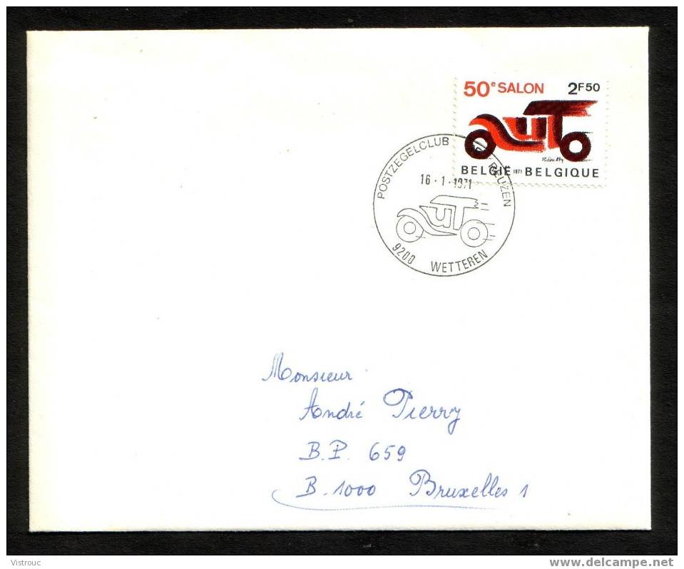3 FDC S/enveloppe Classique - COB N°1568 - Salon De L'automobile - Obl. 1 Ier J. "16/1/1971". - 1971-1980