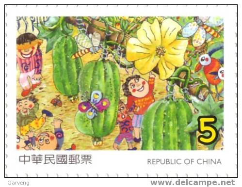 Taiwan: Légumes Hors Série NSC / Vegetables Single Value MNH / Kürbisse Einzelmarke ** - Groenten