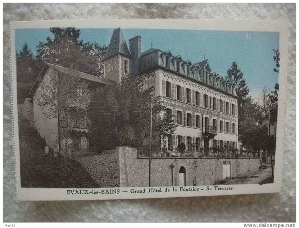 23 EVAUX LES BAINS GRAND HOTEL DE LA FONTAINE - Evaux Les Bains