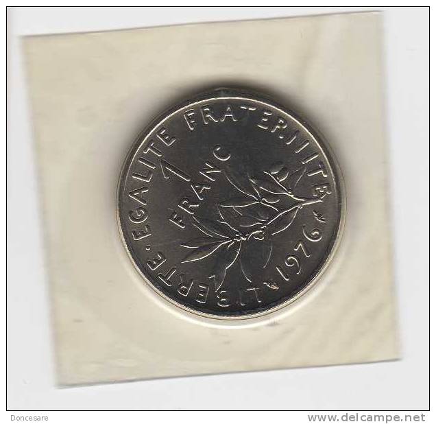 ** 1 FRANC SEMEUSE 1976 FDC Sous:vide **208** - 1 Franc