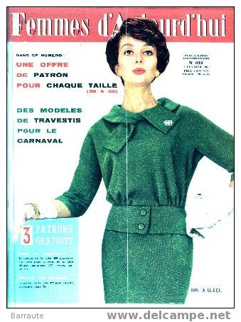 Femmes D´aujourd´hui Du 02/02/1961 N° 822  VANJA ORICO . - Fashion