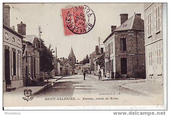 ST  VALERIEN   ROUTE DE SENS   1905 - Saint Valerien