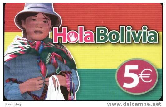 Spain. Hola Boliva. Flag - Autres & Non Classés