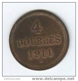 M 25 - 4 DOUBLES 1914 H Guernesey - Neuve - - Guernsey