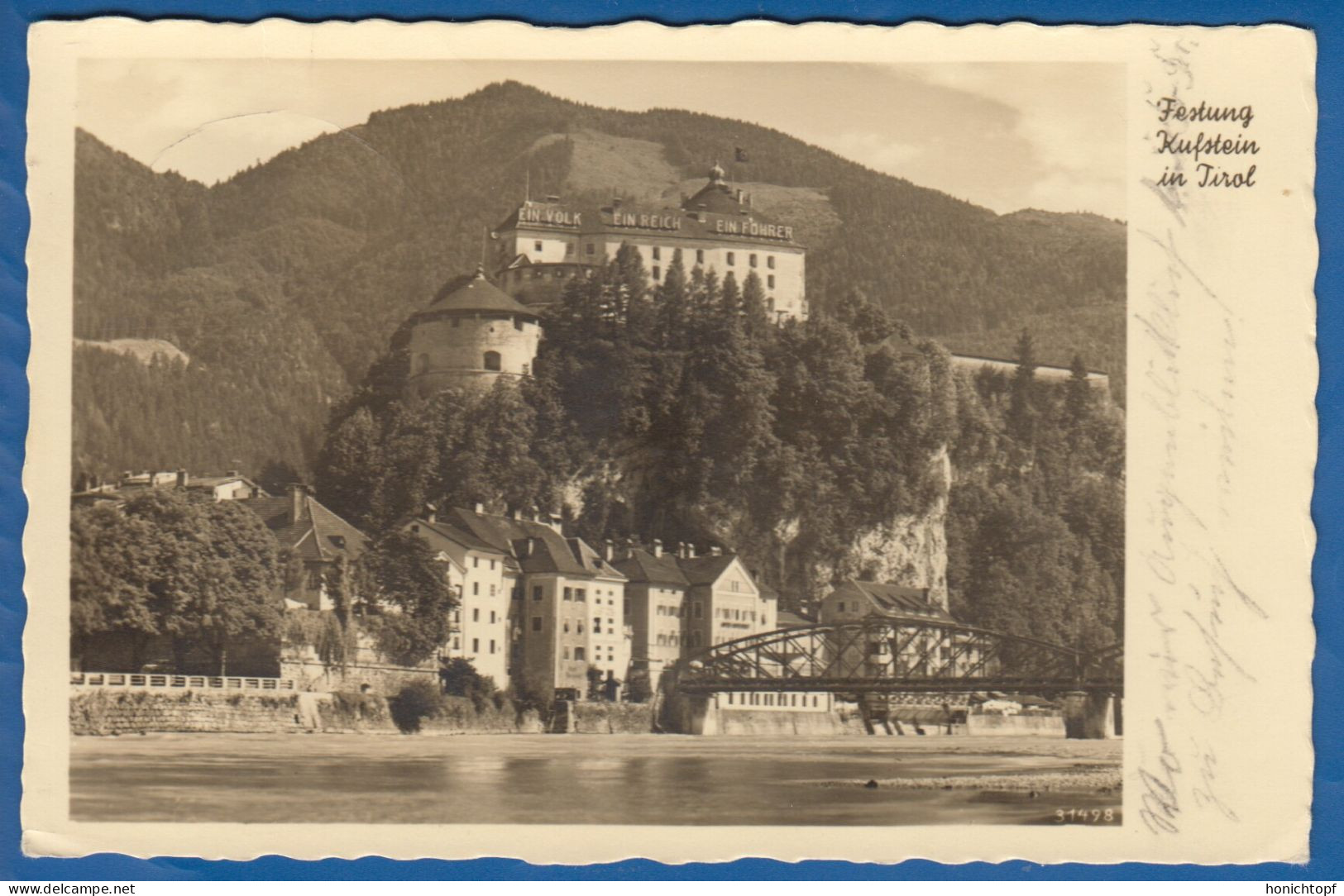 Österreich; Kufstein; Festung Mit Promenade Und Brücke; Sonderstempel Bayrischzell - Kufstein