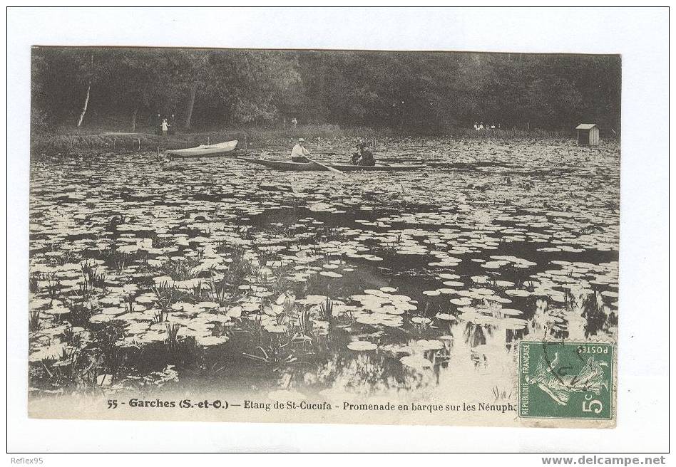 GARCHES - Etang De St-Cucufa - Promenade En Barque Sur Les Nénuphards - Garches