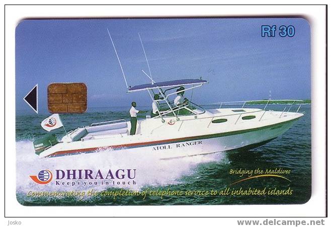 POWERBOAT ( Maldives ) - Boat - Ship - Bateau - DHIRAAGU - Boten