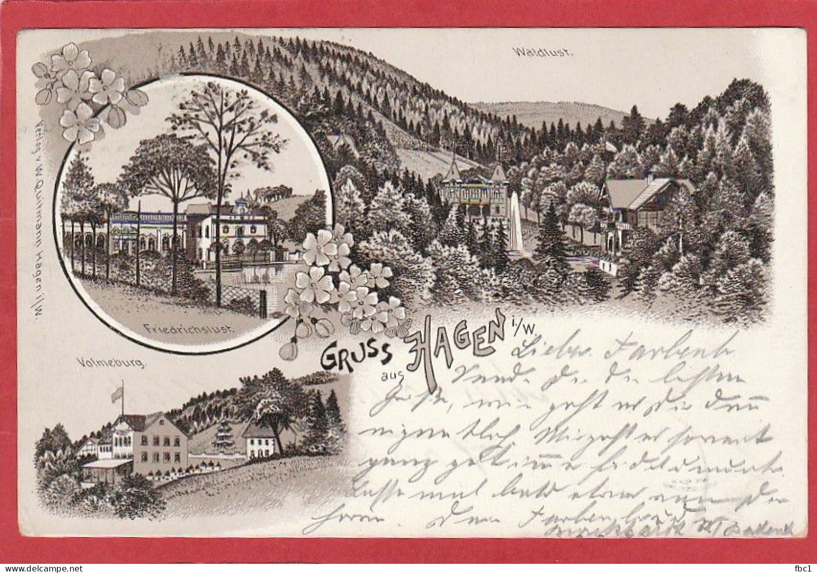 CPA: Gruss Aus Hagen (1899) - Hagen