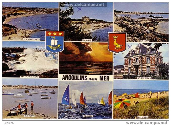 ANGOULINS Sur MER   -    9 Vues   -   N° 101 - Angoulins