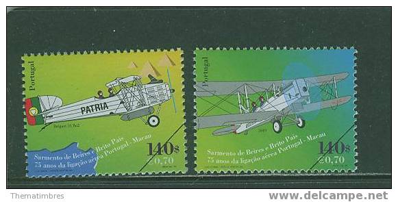 SPE0112 Liaison Aerienne Vers Macao Breguet De Haviland  2312 à 2313 Portugal 1999 Neuf ** - Unused Stamps