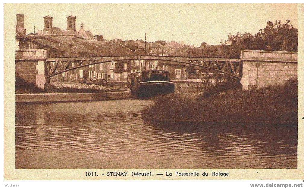 Cpa STENAY La Passerelle Du Halage - Stenay