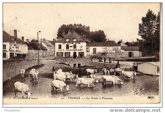 FISMES  LA VESLE A  FISMETTE 1917 - Fismes