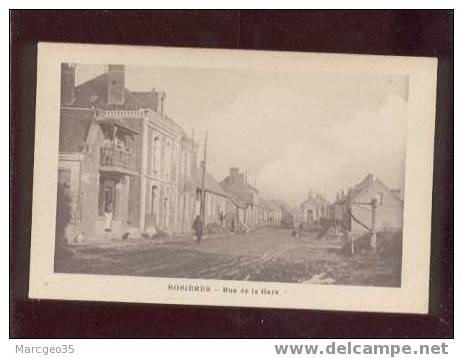 011616 Rosières Rue De La Gare Pas D´édit.animée  Belle Carte - Rosieres En Santerre