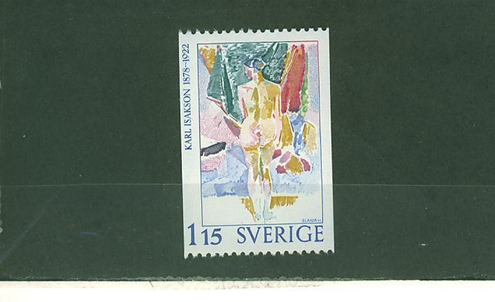 4S0144 Artistes Peintures Modernes Nu 1016 à 1018 Suede 1978 Neuf ** - Unused Stamps