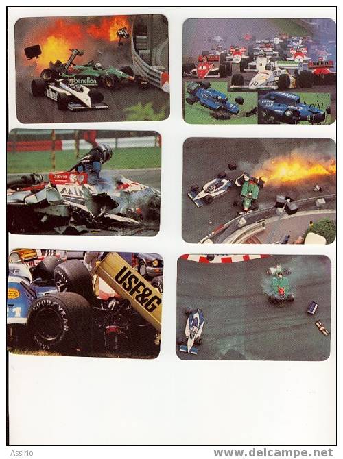 Portugal  6  Calendriers  Grand Premie   F1 - Formato Piccolo : 1981-90