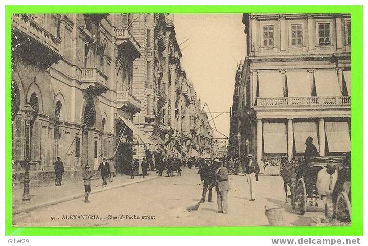 ALEXANDRIA, ÉGYPTE - RUE CHÉRIF-PACHA - ÉDITION P.C.M.J. - PHEBUS - ANIMÉE - - Alexandria