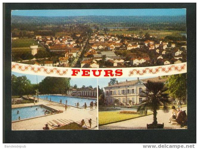 FEURS - Trois Vues ( Vue Aérienne - Piscine ... CELLARD L 56813) - Feurs