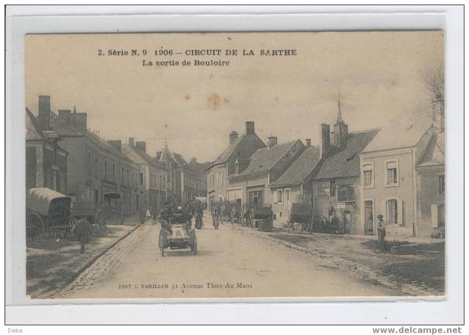 CIRCUIT DE LA SARTHE.  SORTIE DE BOULOIRE - Bouloire