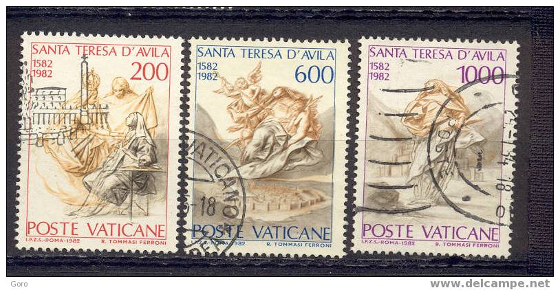 Vaticano 1982.-  YT Nº   731/3 - Oblitérés