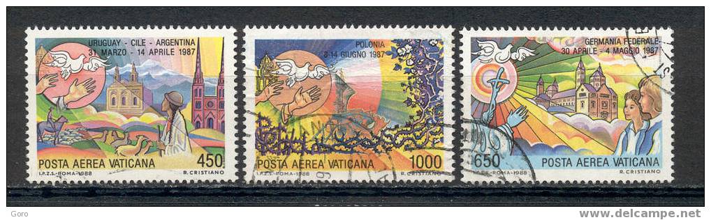 Vaticano 1986.-  YT Nº   83/5  Aéreo - Used Stamps