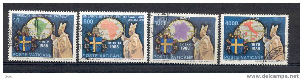 Vaticano 1989.-  YT Nº   867 Y 869/71 - Used Stamps