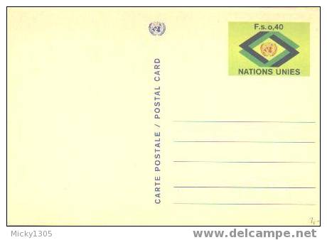 UNO Genf - Postkarte Postrisch / Postcard Mint (H109) - Sonstige & Ohne Zuordnung